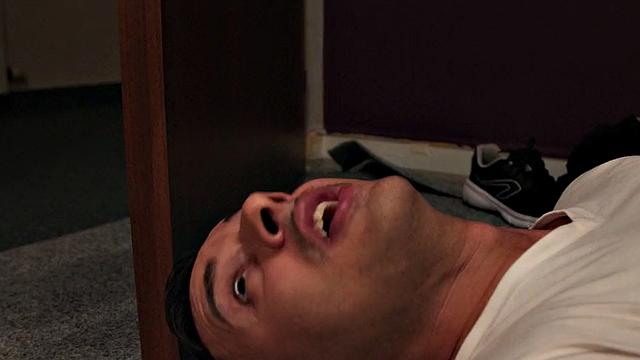 Big ass babe sucks and gets fucked by stranger in hostel room