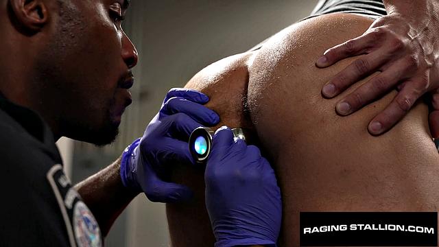 RagingStallion - BBC Stud Security Uses His Dick To Anal Search Muscly Hunk