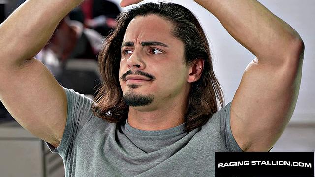 RagingStallion - BBC Stud Security Uses His Dick To Anal Search Muscly Hunk