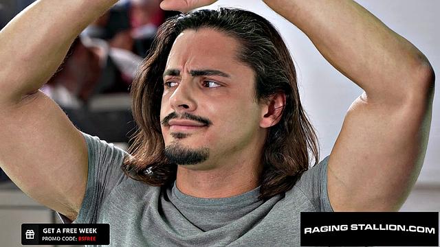 RagingStallion - BBC Stud Security Uses His Dick To Anal Search Muscly Hunk