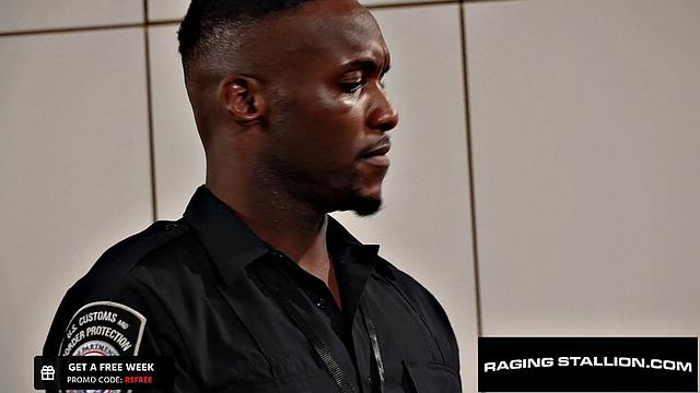 RagingStallion - BBC Stud Security Uses His Dick To Anal Search Muscly Hunk