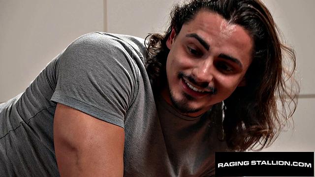 RagingStallion - BBC Stud Security Uses His Dick To Anal Search Muscly Hunk