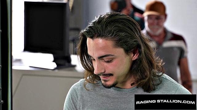 RagingStallion - BBC Stud Security Uses His Dick To Anal Search Muscly Hunk