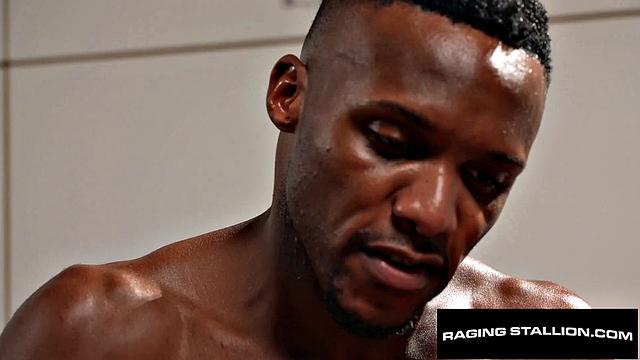 RagingStallion - BBC Stud Security Uses His Dick To Anal Search Muscly Hunk