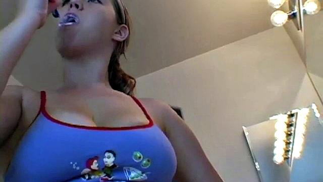 Hot Blonde with Big Tits and Cleavage