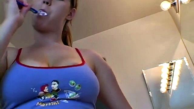 Hot Blonde with Big Tits and Cleavage