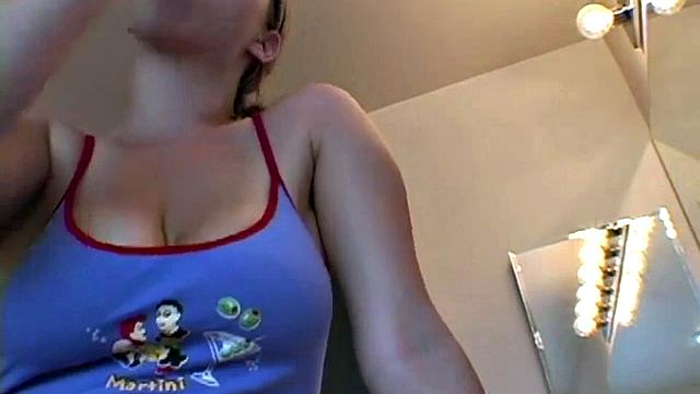 Hot Blonde with Big Tits and Cleavage