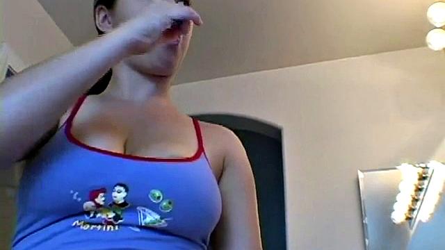 Hot Blonde with Big Tits and Cleavage