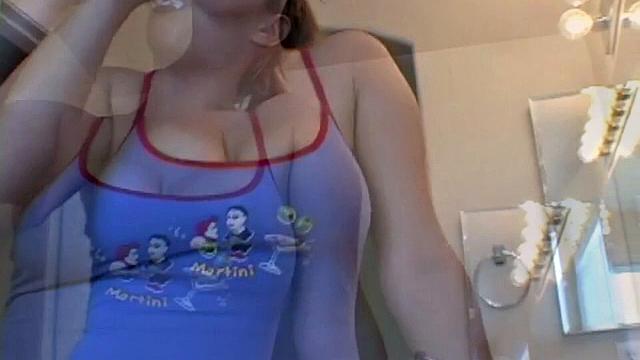 Hot Blonde with Big Tits and Cleavage