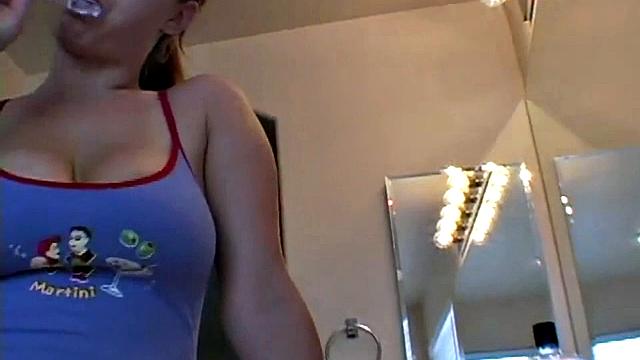 Hot Blonde with Big Tits and Cleavage