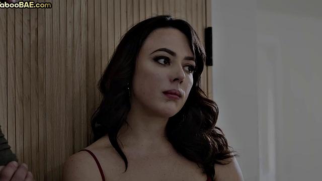 Cute babe sharing cock with bigtitted MILF in 3some