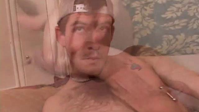 After stripping naked, Cameron strokes his cock and gives himself a little self-sucking head. After some serious stroking, and a lot of edging, he pumps out a messy load of warm cum.