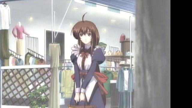 Enjoy the steamy anime cartoon with glasses-wearing babe in romantic action!