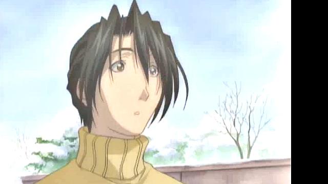 Enjoy the steamy anime cartoon with glasses-wearing babe in romantic action!