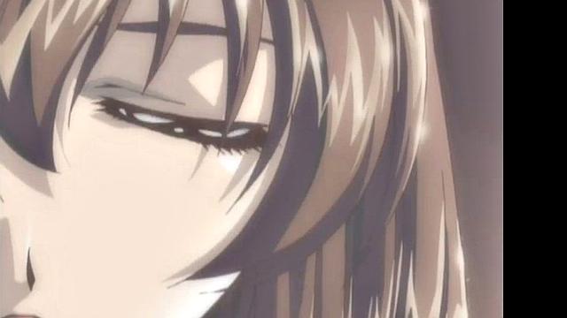 Enjoy the steamy anime cartoon with glasses-wearing babe in romantic action!