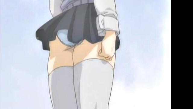 Enjoy the steamy anime cartoon with glasses-wearing babe in romantic action!