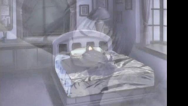 Enjoy the steamy anime cartoon with glasses-wearing babe in romantic action!