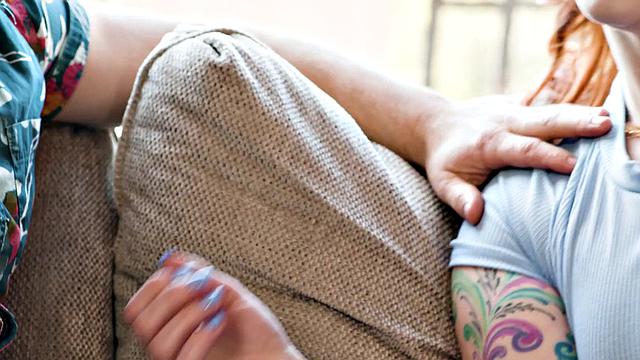 Pussylicked ginger babe banged by her BF while pussytoying