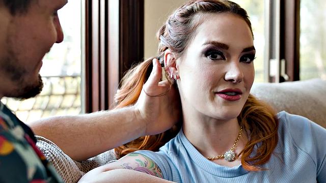 Pussylicked ginger babe banged by her BF while pussytoying