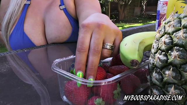 Jem Stone Smokes Cigarette And Plays With Banana