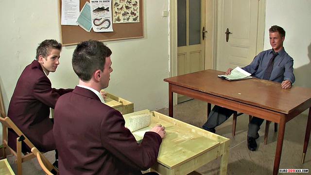 He Can'T Resist the Hot Students! - Georeg Basten, Thomas Fiaty &Amp;Amp; Milo Taylor