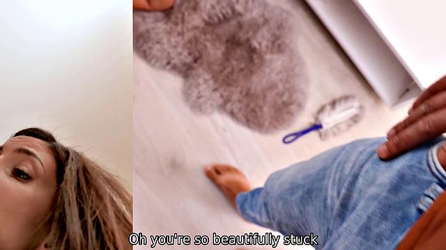 STUCK4K. Older boyfriend is always happy when he bangs European sweetie