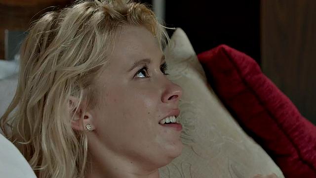 Perky boobs GF nailed in soft action by BF after BJ