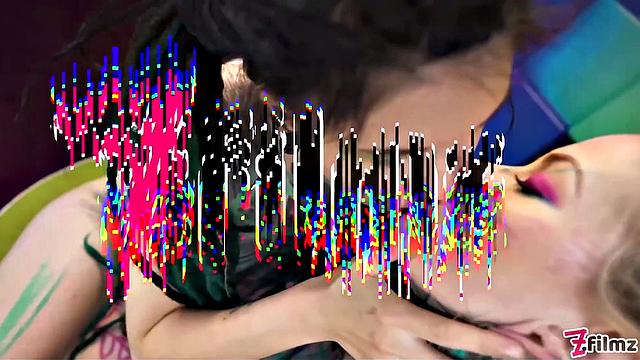 Different TEEN Threesome with ANAL Stretching and FACIAL Cumshot