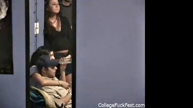 College Party with Blonde Sex