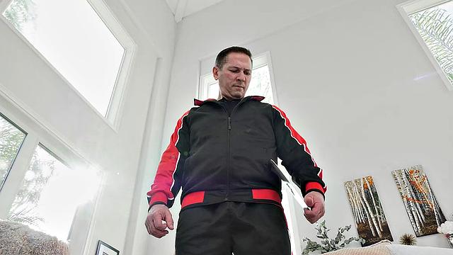 Morgan Lee Petite Asian With Big Tits Rides John Strong in front of Husband