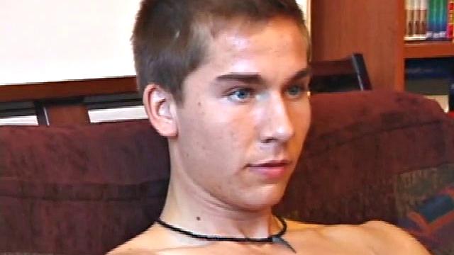 Brock invites a boy he met to join him for some sex. The two watch a porn video together and trade blowjobs. Law is straight, but that's sort of hard to tell judging by how much he enjoys sucking.