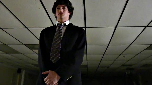 College amateur gets fucked in front of voyeurs for fraternity