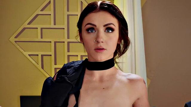 Classy nympho MILF sharing cock with babe in 3some