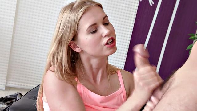 Blond Sweetie Violetta Pink Gets Her Cunt Fucked Good