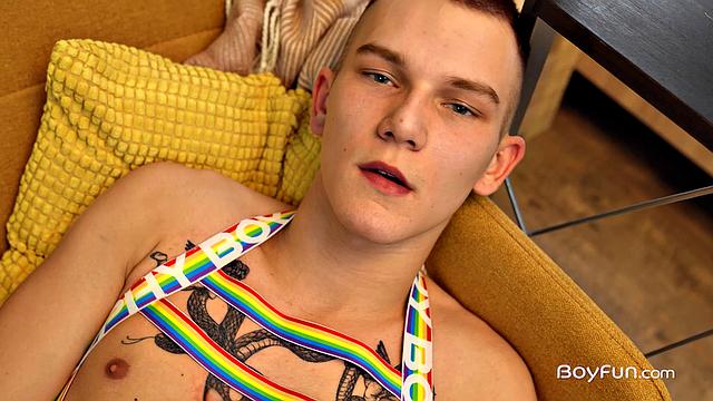 Russian Twink Tommy Sweet Solo Masturbation Audition
