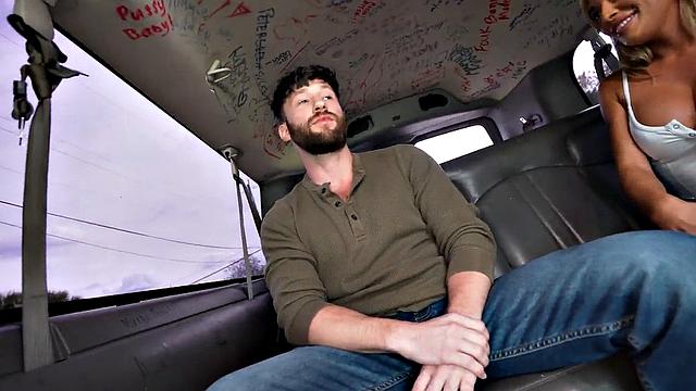 Straight amateur jock fucks stud's ass in public outdoor van