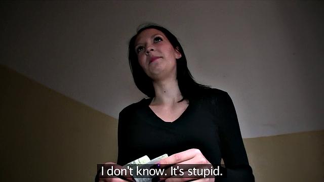 Exhibitionist Hottie Quickly Hops On Dick