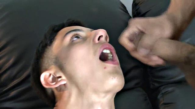 Facial Latin twink with skinny body 3some by DILFS