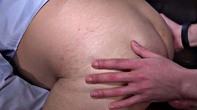 Fat mature gay assdrilled by 21yo after asslicking