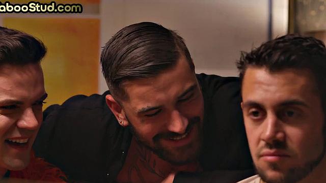 Taboo stud sucks stepbro's cock outdoors and enjoys cum in mouth