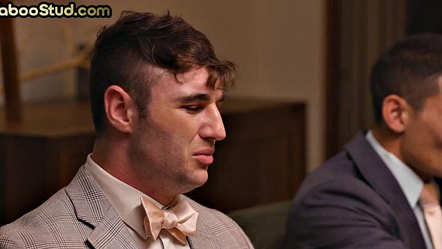 Taboo stud sucks stepbro's cock outdoors and enjoys cum in mouth