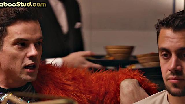 Taboo stud sucks stepbro's cock outdoors and enjoys cum in mouth