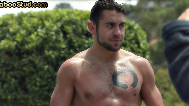 Taboo stud sucks stepbro's cock outdoors and enjoys cum in mouth