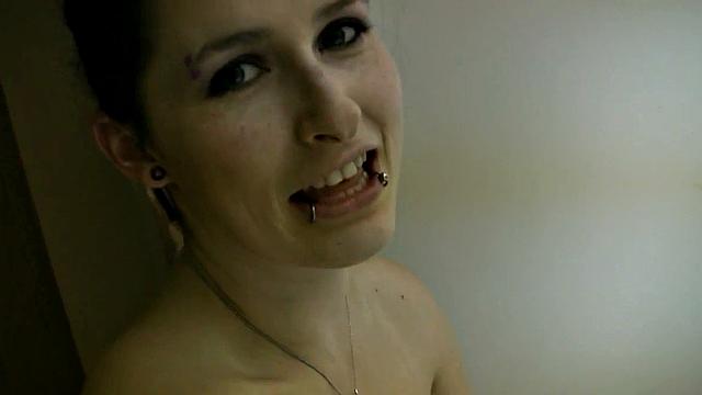 Naughty Shelly flaunts her natural tits in a steamy shower with Shower Nude