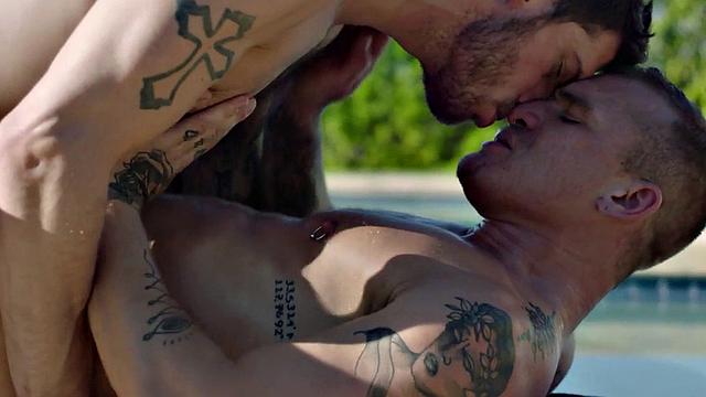 Stepbrother nails stepbro's ass outdoors and makes him beg for more