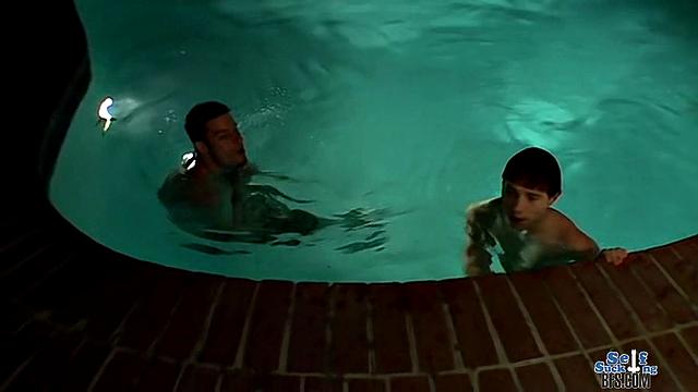 A Hot Late Night Pool Fuck - Ethan O'Reilly And Mike Roberts