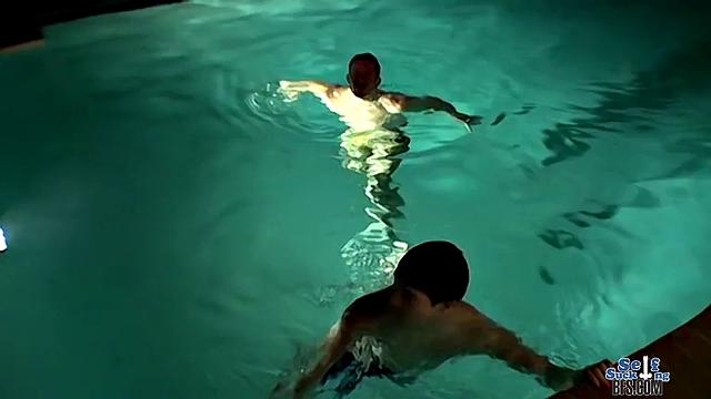 A Hot Late Night Pool Fuck - Ethan O'Reilly And Mike Roberts