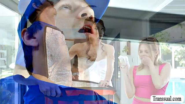 Slut stepdaughter caught by stepmom flirting