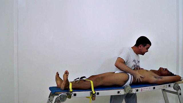 I know it's been a while since I've gotten in front of the camera, but I just had to get my fingers and feathers on this hot and sexy cute Asian boy's awesome smooth ticklish soles! So I strapped this cutie down on the rack and had my tickling