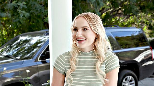 DEVILS FILM - Hot Teen Babysitter Sage Rabbit Gets Her Mouth And Pussy Filled By Employer's Cock